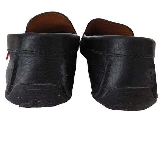 Marc Joseph New York Shoes Mens 9.5 Black Broadway Moc Toe Loafers Leather - Picture 4 of 7